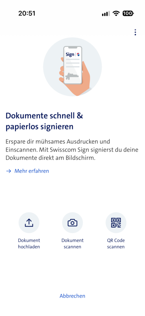 Swisscom Sign App